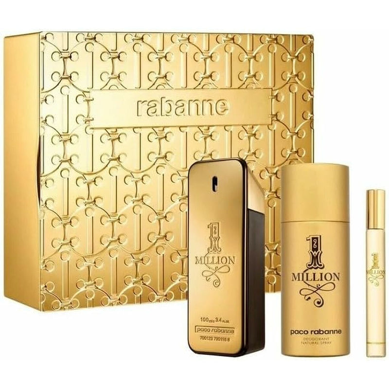 Set de Perfume Hombre Paco Rabanne 1 Million 3 Piezas