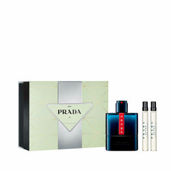 Set de Perfume Hombre EDT Prada Luna Rossa Ocean 3 Piezas