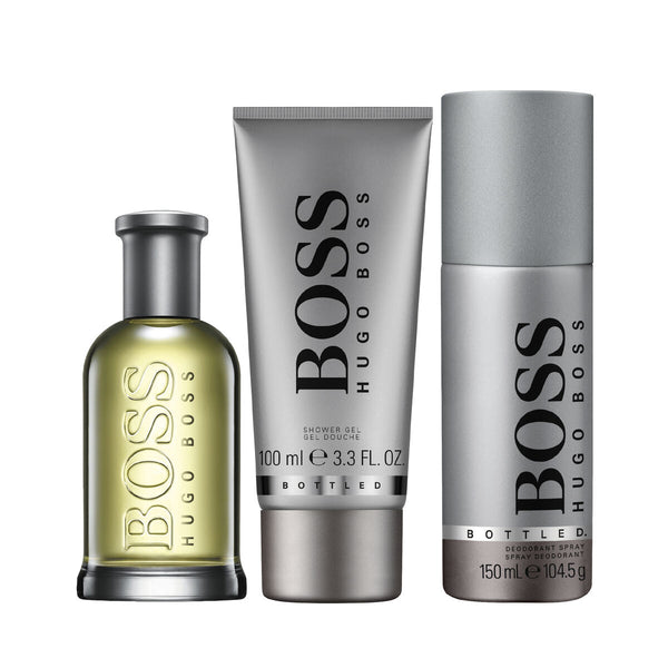 Set de Perfume Hombre Hugo Boss EDT Bottled No 6 3 Piezas