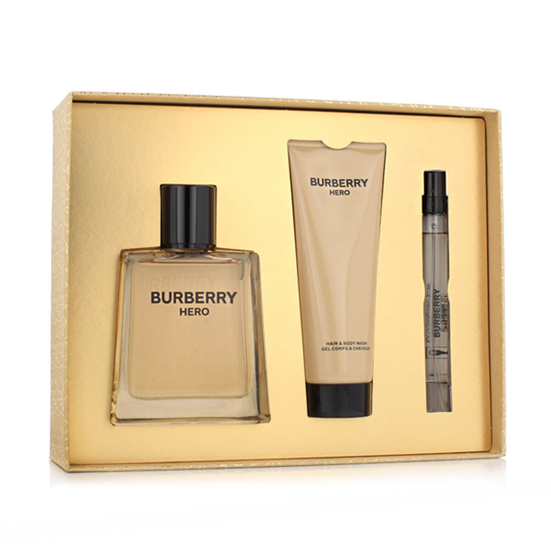 Set de Perfume Hombre Burberry EDT Hero 3 Piezas