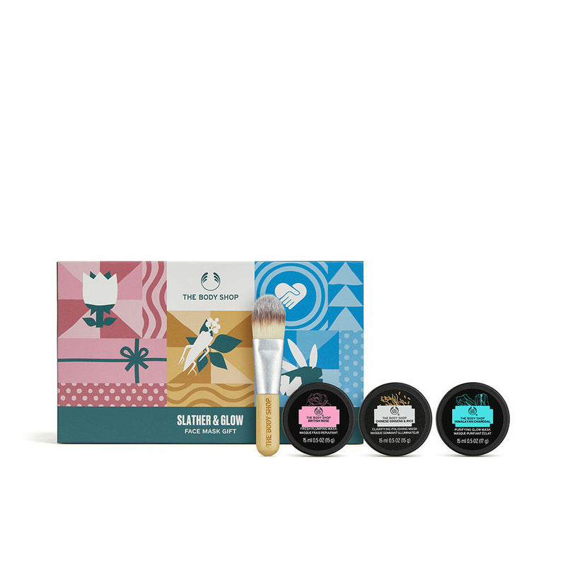 Set de Cosmética The Body Shop Slather & Glow 4 Piezas