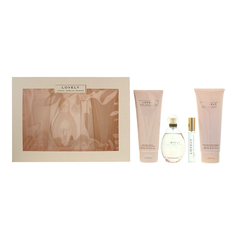 Set de Perfume Mujer Sarah Jessica Parker Lovely 4 Piezas