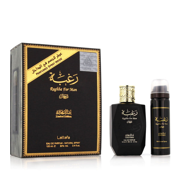 Set de Perfume Hombre Lattafa EDP Raghba 2 Piezas