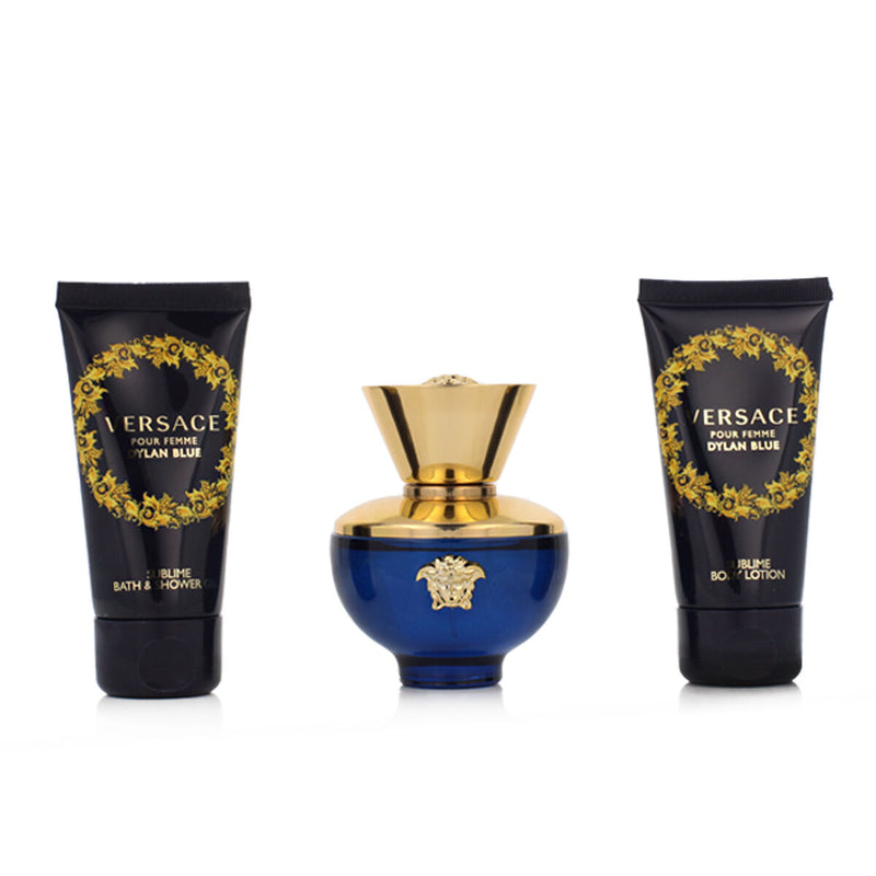 Set de Perfume Mujer Versace EDP Dylan Blue 3 Piezas