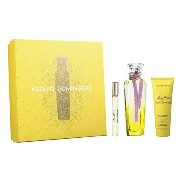 Set de Perfume Mujer Agua Fresca de Mimosa Coriandro Adolfo Dominguez 77231 EDT 3 Piezas (3 pcs)