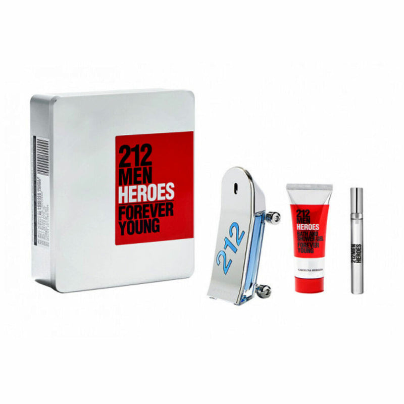 Set de Perfume Hombre Carolina Herrera 212 Men Heroes Forever Young (3 pcs)