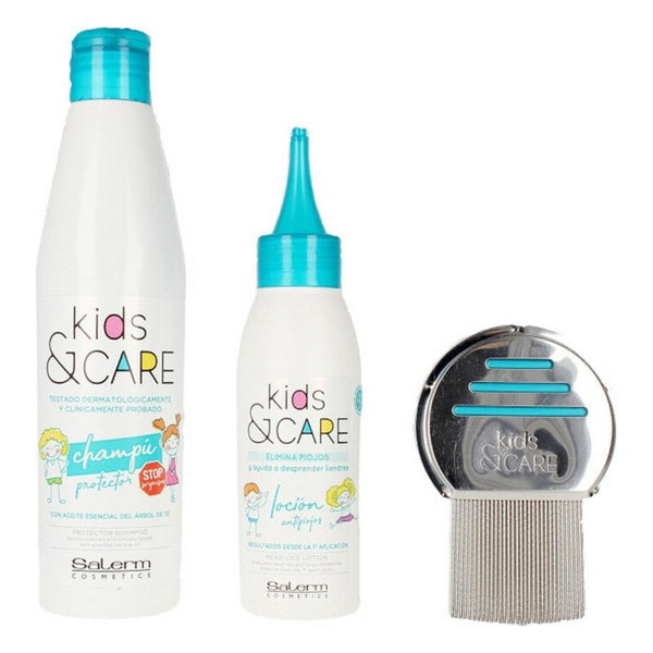 Set de Peluquería Infantil Kids & Care Salerm Antipiojos (3 pcs)