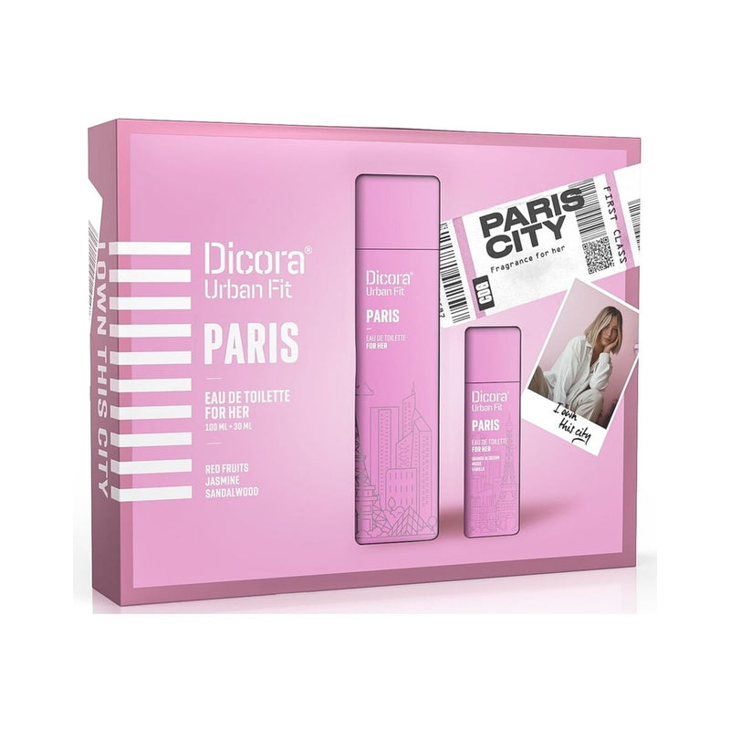 Set de Perfume Mujer Dicora Urban Fit Paris 2 Piezas