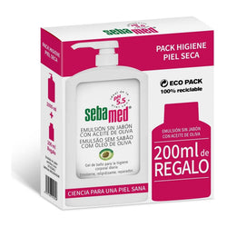 Set de higiene Sebamed Emulsión Sin Jabón Gel De Baño Con Aceite De Oliva Lote Loción de Baño Sin Jabón Aceite de Oliva 2 Piezas