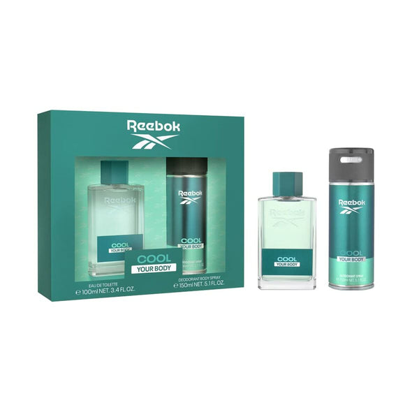 Set de Perfume Hombre Reebok EDT Cool Your Body 2 Piezas