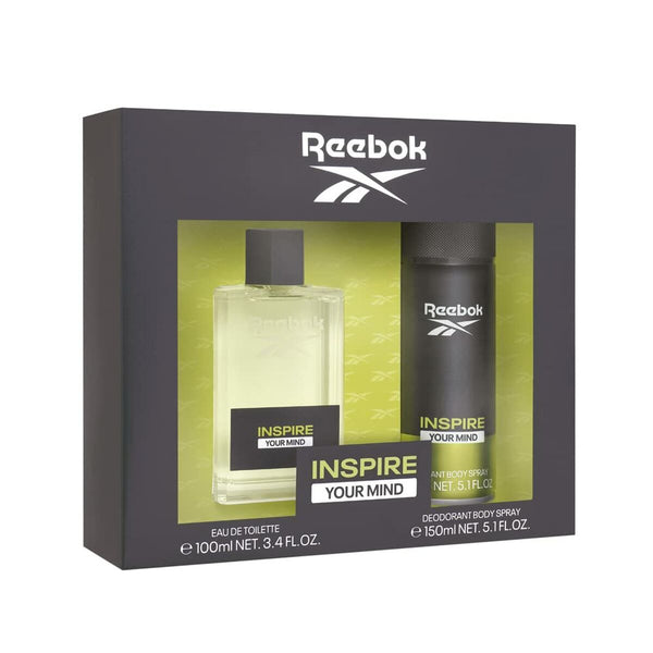 Set de Perfume Hombre Reebok EDT Inspire Your Mind 2 Piezas