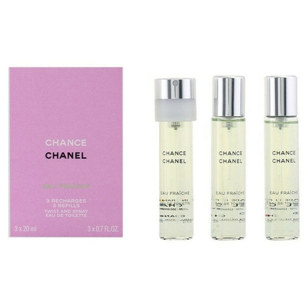 Set de Perfume Mujer Chance Eau Fraiche Chanel (3 pcs) Chance Eau Fraiche