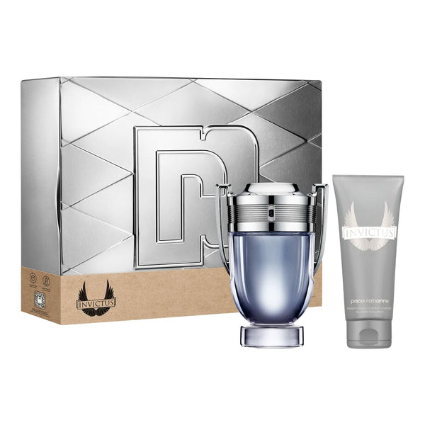 Set de Perfume Hombre Paco Rabanne EDT Invictus 2 Piezas