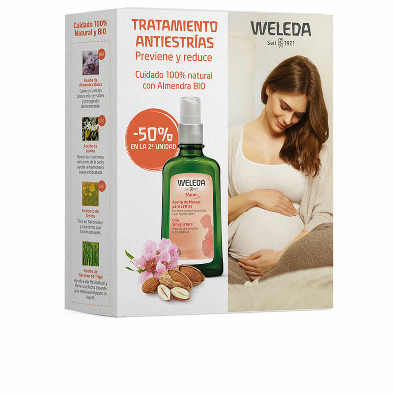 Set de Cosmética Unisex Weleda Mum Aceite De Masaje Para Estrías Lote